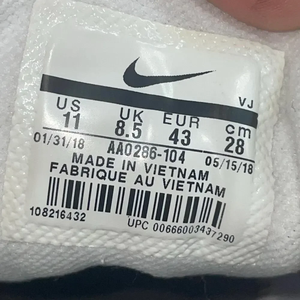 Nike Air Zoom Hyperace 2 Womens Size 11 White Running Volleyball Shoes Sneakers
